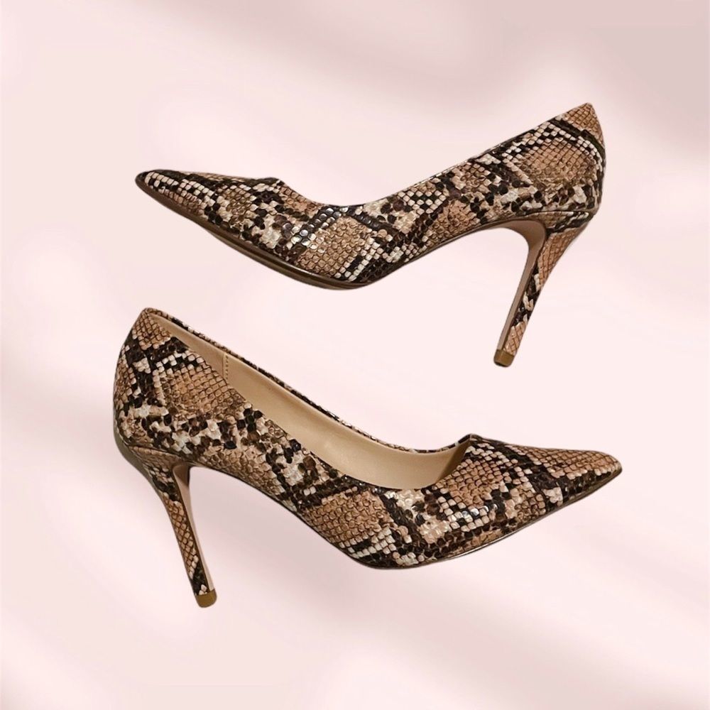 Find. Mary Jane Pump snake print pump heels 7